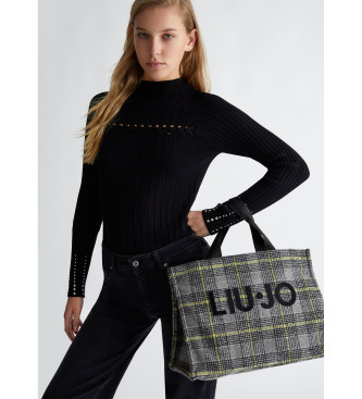 Liu Jo Sac fourre-tout en jacquard gris