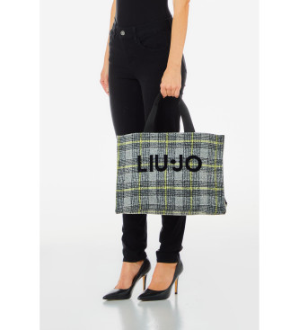 Liu Jo Sac fourre-tout en jacquard gris