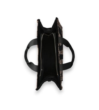 Liu Jo Brown Animal Print Large Tote Bag
