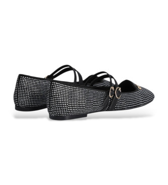 Liu Jo Bailarinas de strass negro