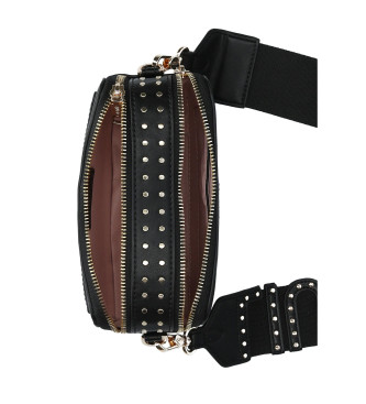 Liu Jo Black studded shoulder bag