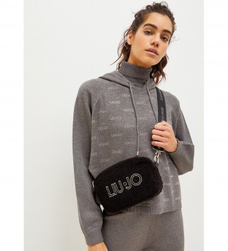 Liu Jo Black plush shoulder bag