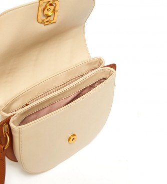 Liu Jo Eco-Sustainable Beige Shoulder Bag -21x6x18cm