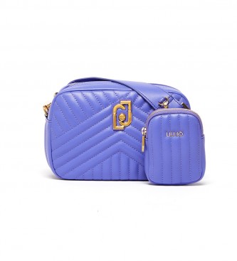Liu Jo Eco-sustainable quilted shoulder bag Lilac -22x8x14,5cm