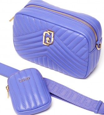 Liu Jo Eco-sustainable quilted shoulder bag Lilac -22x8x14,5cm