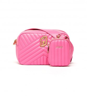 Liu Jo Eco-sustainable quilted messenger bag Pink -22x8x14,5cm