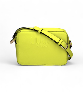 Liu Jo Yellow embossed logo shoulder bag