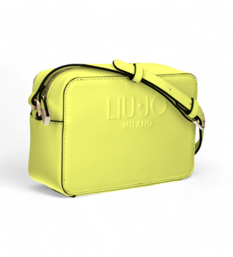 Liu Jo Yellow embossed logo shoulder bag