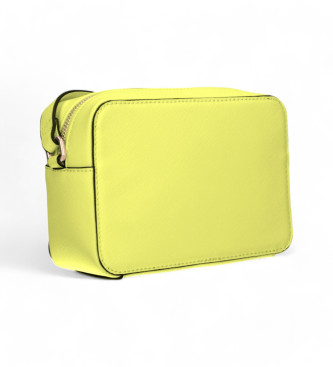 Liu Jo Yellow embossed logo shoulder bag