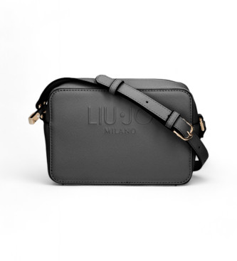 Liu Jo Logo embossed shoulder bag black