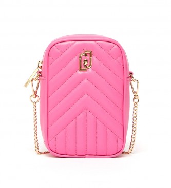 Liu Jo Eco-sustainable Mini Quilted Shoulder Bag Pink -10x5x17cm