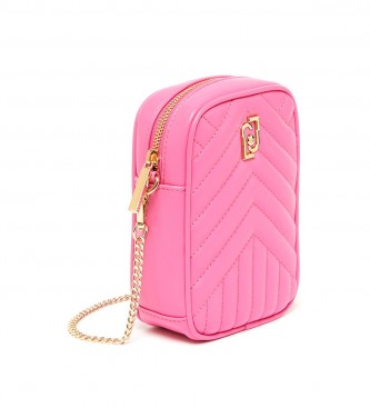 Liu Jo Eco-sustainable Mini Quilted Shoulder Bag Pink -10x5x17cm