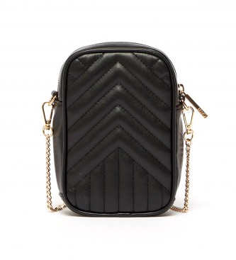 Liu Jo Eco-sustainable mini quilted shoulder bag Black -10x5x17cm