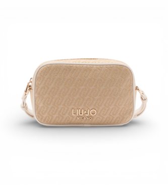 Liu Jo Saco de ombro pequeno em jacquard bege