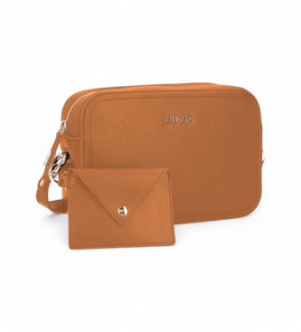 Liu Jo Orange logo skuldertaske brun