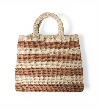 Liu Jo Saco de r�fia castanho