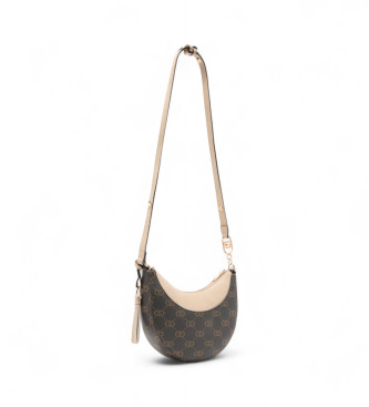 Liu Jo Bolso hobo mediano con logotipo marrn