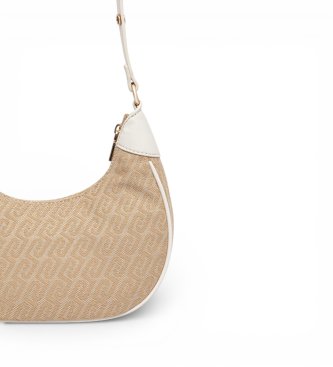 Liu Jo Saco em meia-lua bege