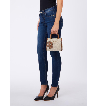 Liu Jo Beige Mini-Plüschtasche