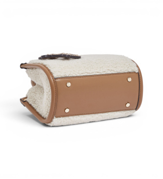 Liu Jo Beige Mini-Plüschtasche