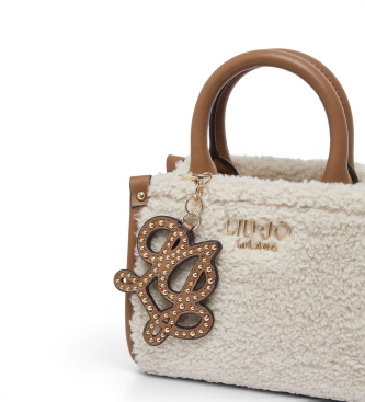 Liu Jo Beige Mini-Plüschtasche