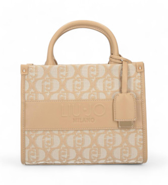 Liu Jo Mini shopper-vska med monogram i beige