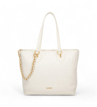 Liu Jo Beige shopper tas met monogram