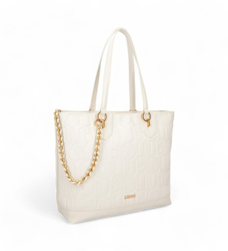 Liu Jo Monogrammierte Shopper-Tasche in Beige