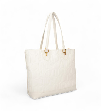 Liu Jo Monogrammierte Shopper-Tasche in Beige