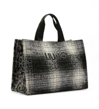 Liu Jo Large tote bag with black animal print