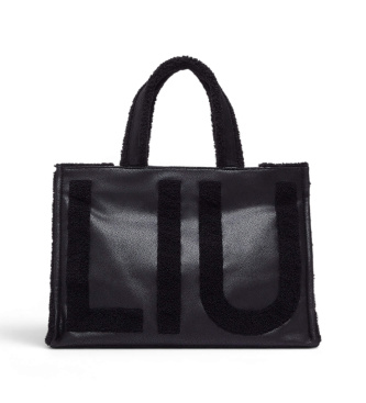 Liu Jo Black logo large tote bag