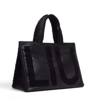 Liu Jo Black logo large tote bag