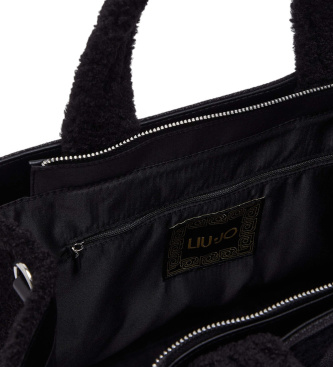 Liu Jo Black logo large tote bag