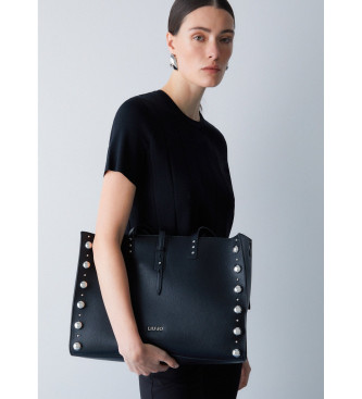 Liu Jo Large black studded tote bag