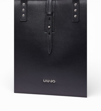 Liu Jo Large black studded tote bag