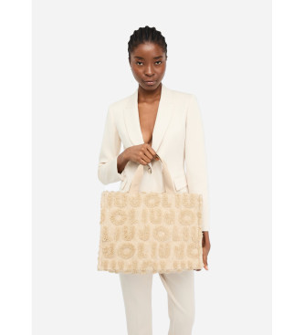Liu Jo Grand sac fourre-tout en laine mlange beige