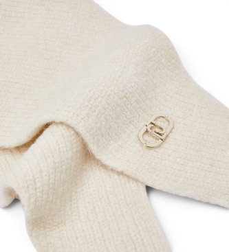 Liu Jo Beige hooded scarf