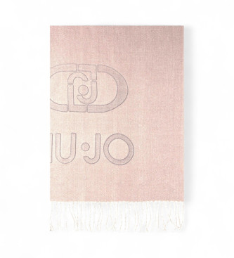 Liu Jo Beigefarbener Logo-Schal