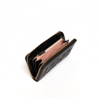 Liu Jo Grand portefeuille avec logo Noir -19,5x2,5x10,5cm