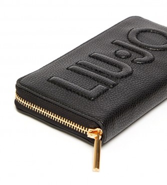 Liu Jo Grand portefeuille avec logo Noir -19,5x2,5x10,5cm