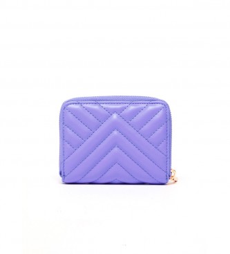 Liu Jo Large eco-sustainable quilted wallet Lilac - 12,5x2x10cm