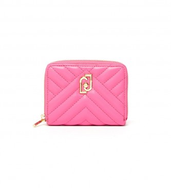 Liu Jo Large eco-sustainable quilted wallet Pink - 12,5x2x10cm