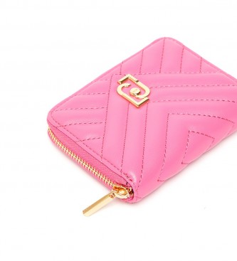 Liu Jo Large eco-sustainable quilted wallet Pink - 12,5x2x10cm