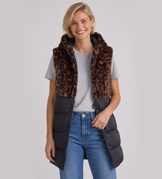 Liu Jo Animalier vest bruin