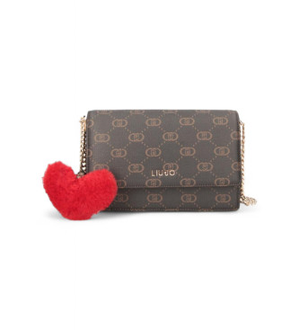 Liu Jo Sac  bandoulire Mini Heart marron