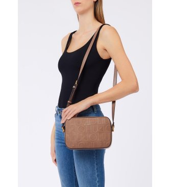 Liu Jo Medium beige logo crossbody bag