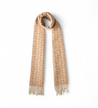 Liu Jo Estola con logotipo monograma beige