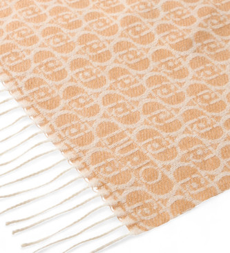 Liu Jo Estola con logotipo monograma beige