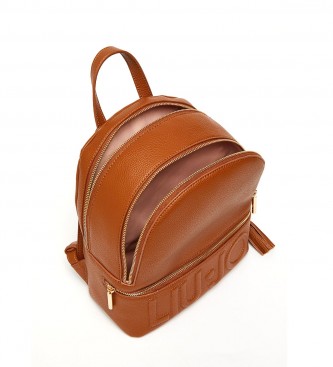 Liu Jo Backpack with logo large Brown-25x12x31cm