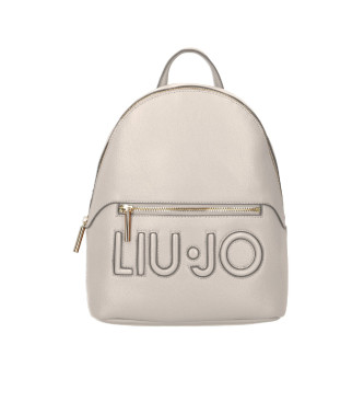 Liu Jo Beige logo backpack